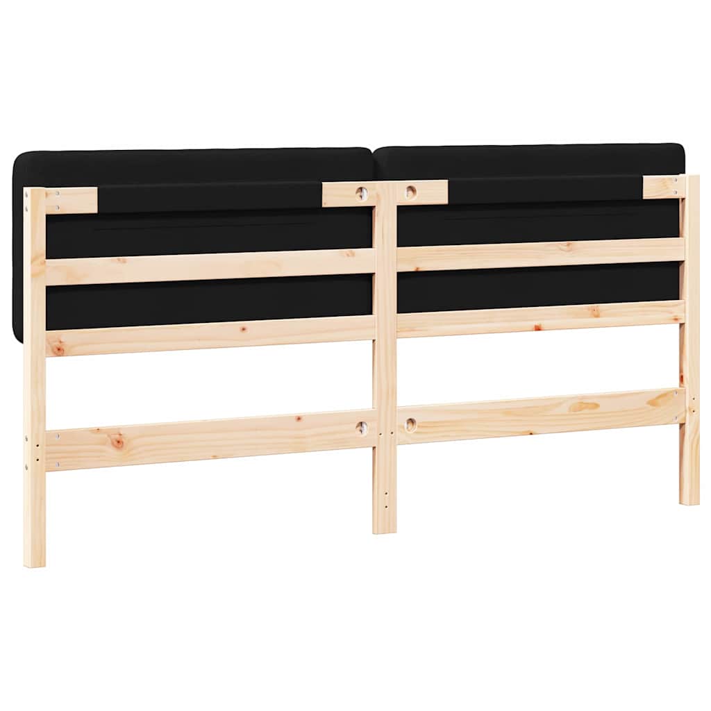 Ταπετσαρισμένο κεφαλάρι με κεφαλάρι Καφέ και Μαύρο 180 cm