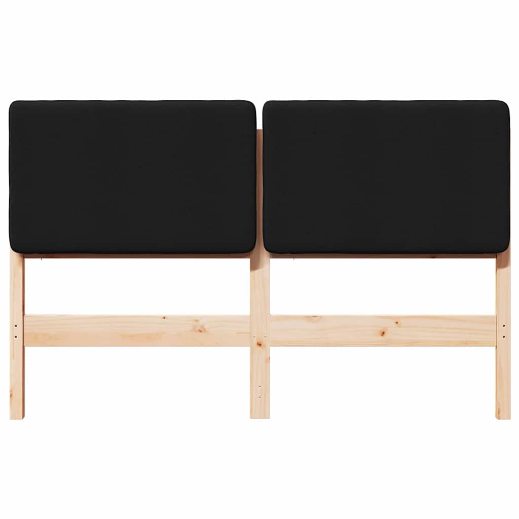 Ταπετσαρισμένο κεφαλάρι με κεφαλάρι Καφέ και Μαύρο 160 cm