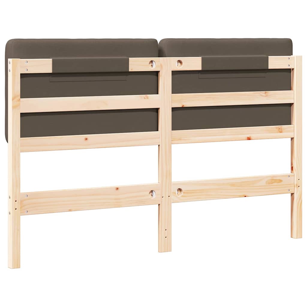 Ταπετσαρισμένο κεφαλάρι με κεφαλάρι Καφέ και Ταπεί 140 cm