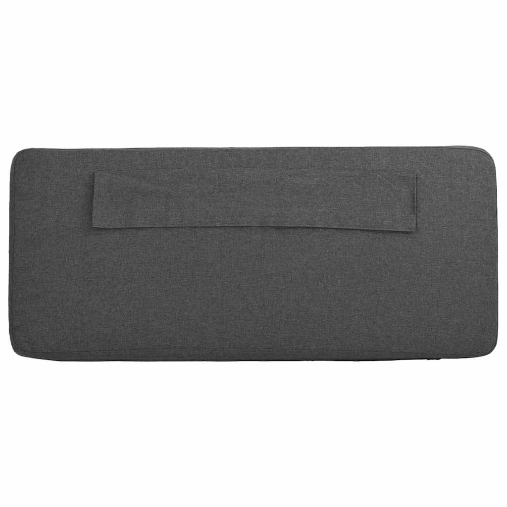 Ταπετσαρισμένο κεφαλάρι με κεφαλάρι Καφέ και Σκούρο Γκρι 135 cm