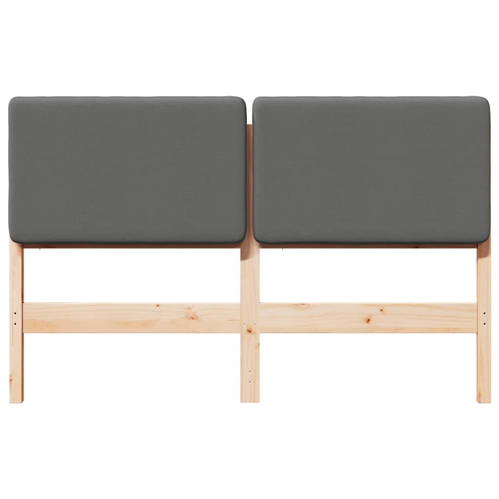 Ταπετσαρισμένο κεφαλάρι Καφέ και Ανοιχτό Γκρι 120 cm