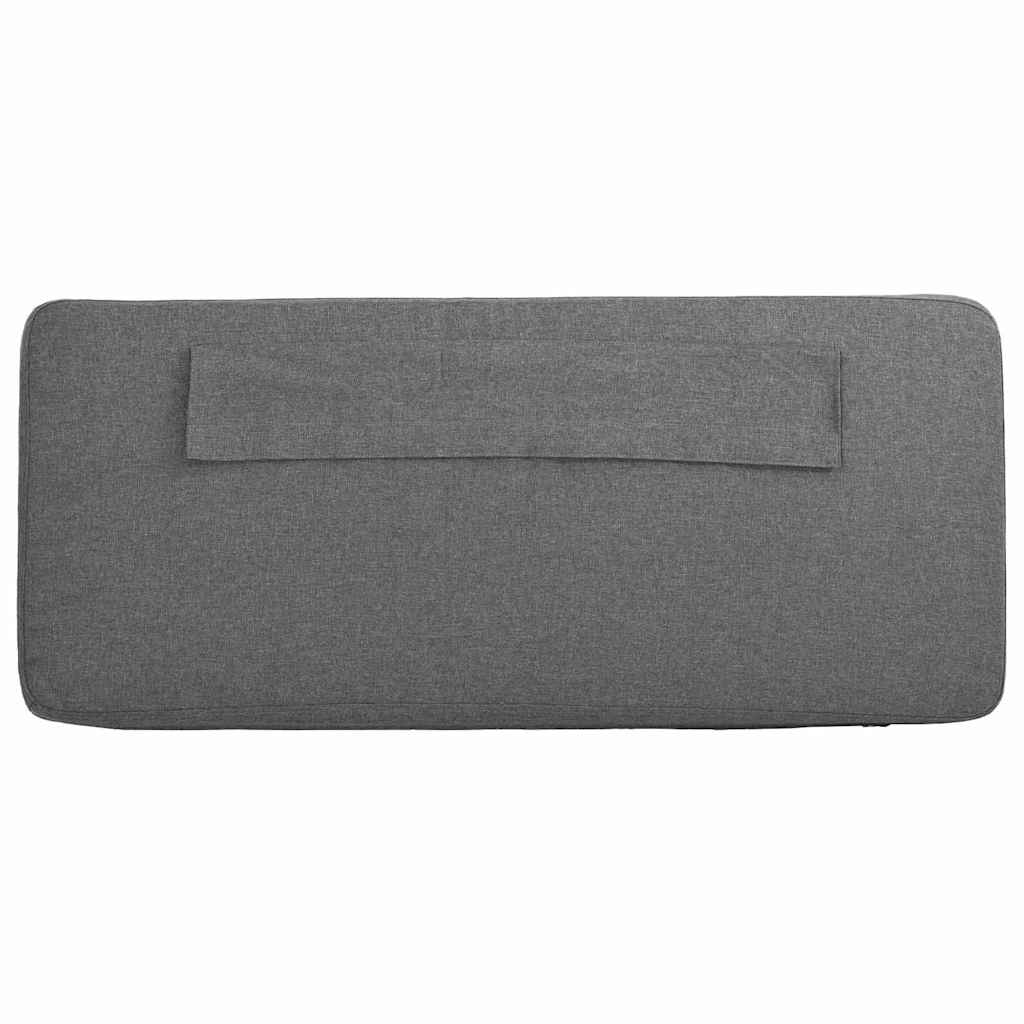 Ταπετσαρισμένο κεφαλάρι Λευκό και Ανοιχτό Γκρι 120 cm