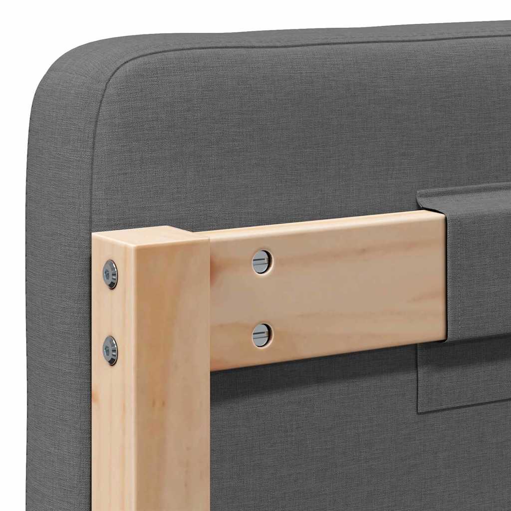 Ταπετσαρισμένο κεφαλάρι Καφέ και Ανοιχτό Γκρι 100 cm