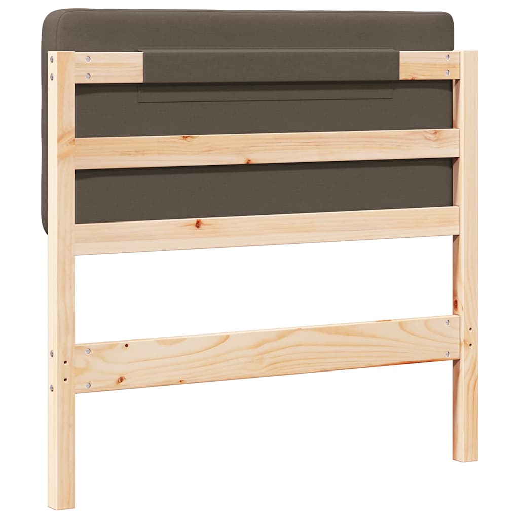 Ταπετσαρισμένο κεφαλάρι με κεφαλάρι Καφέ και Ταπεί 80 cm