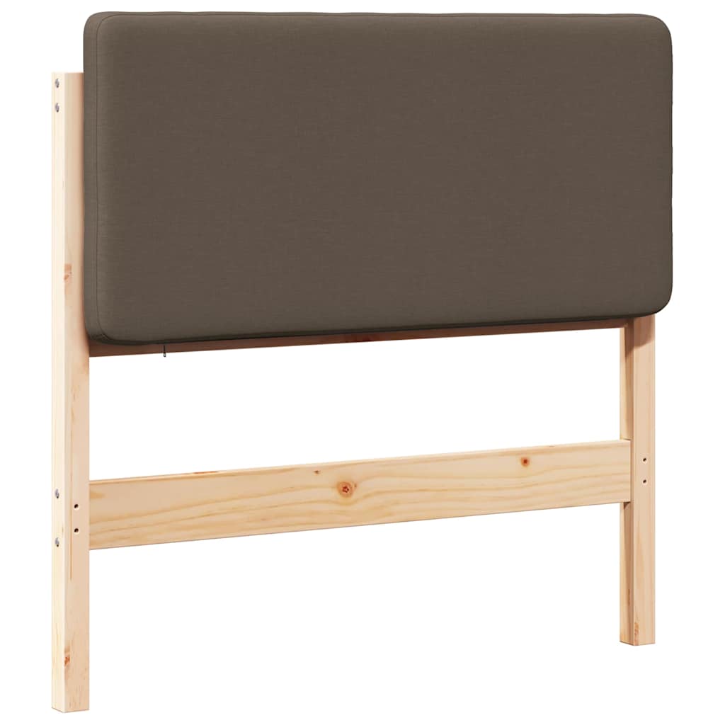 Ταπετσαρισμένο κεφαλάρι με κεφαλάρι Καφέ και Ταπεί 75 cm