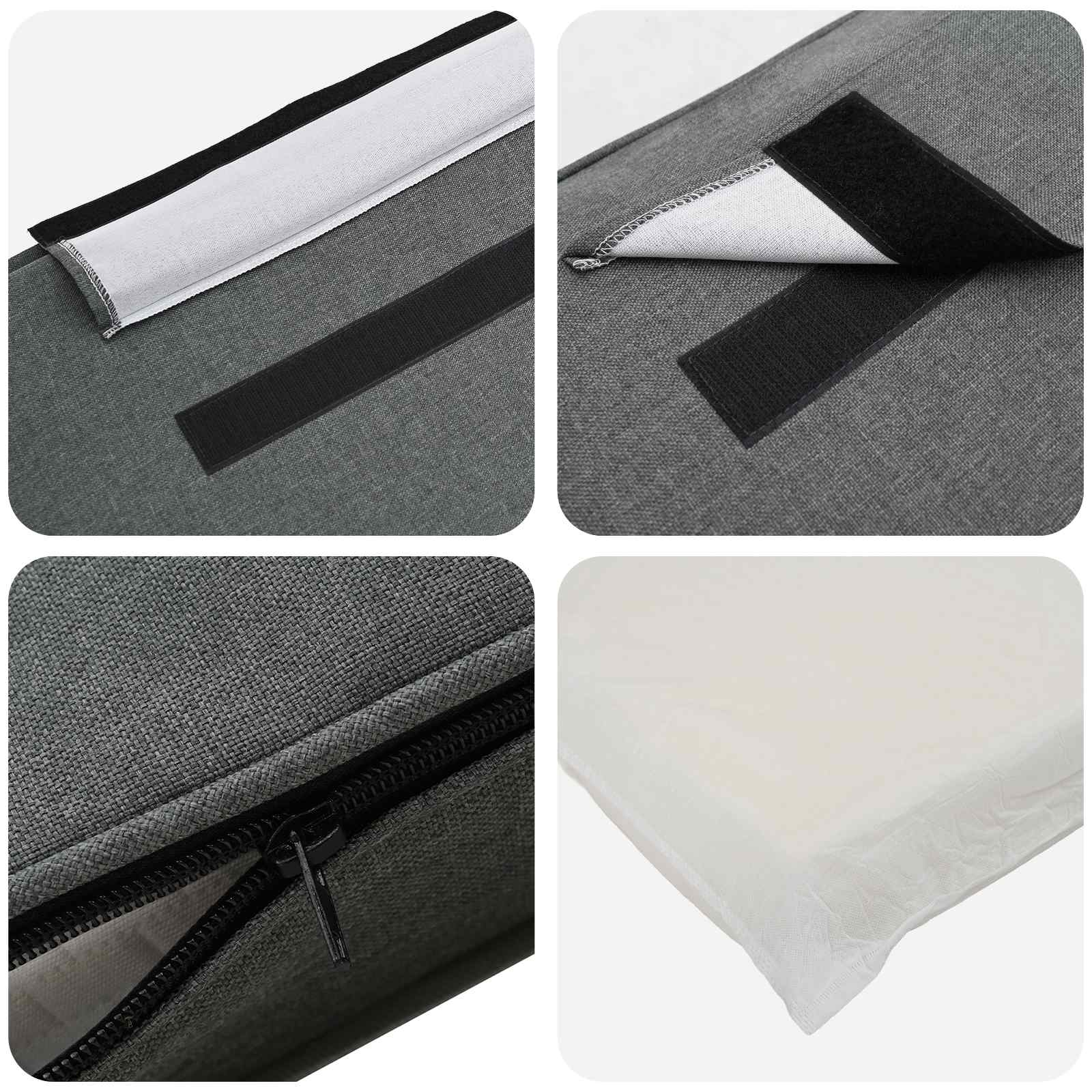 Ταπετσαρισμένο κεφαλάρι Καφέ και Ανοιχτό Γκρι 200 cm