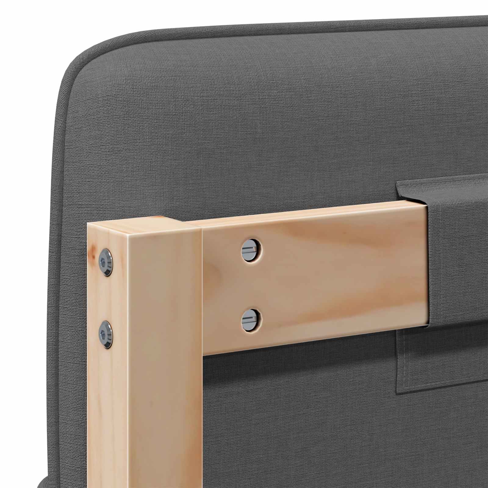 Ταπετσαρισμένο κεφαλάρι Καφέ και Ανοιχτό Γκρι 200 cm