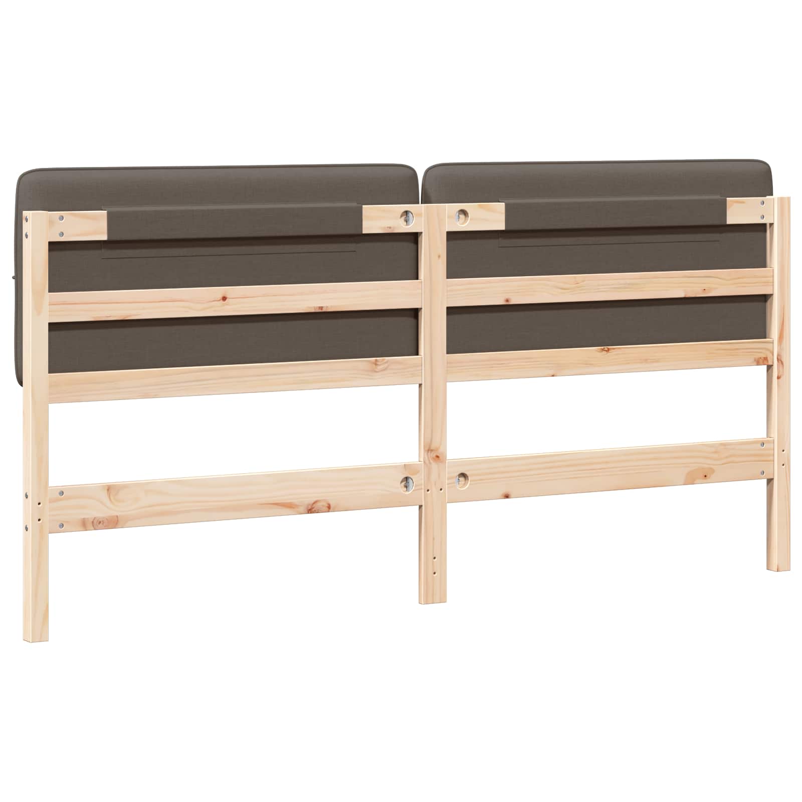 Ταπετσαρισμένο κεφαλάρι με κεφαλάρι Καφέ και Ταπεί 200 cm