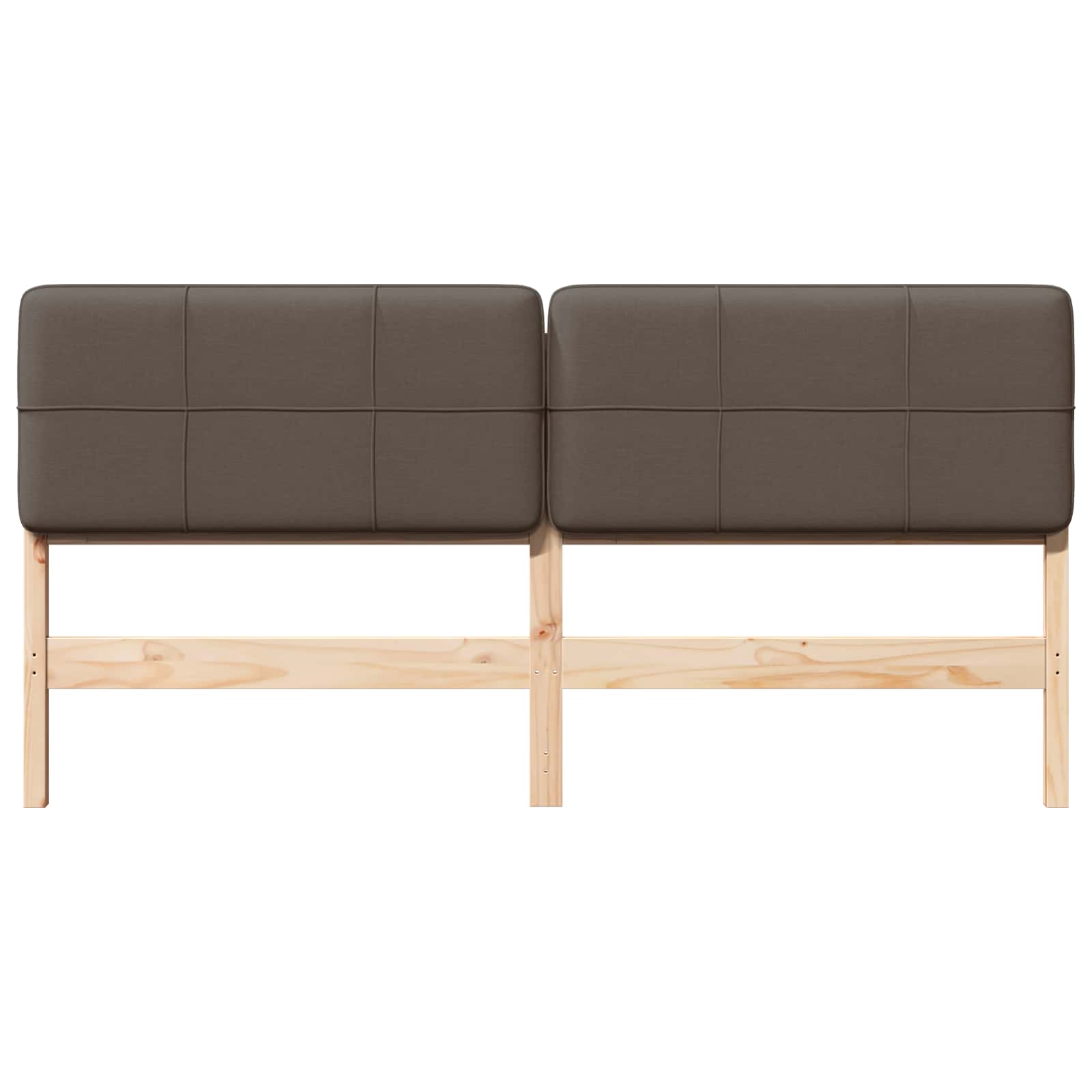 Ταπετσαρισμένο κεφαλάρι με κεφαλάρι Καφέ και Ταπεί 200 cm