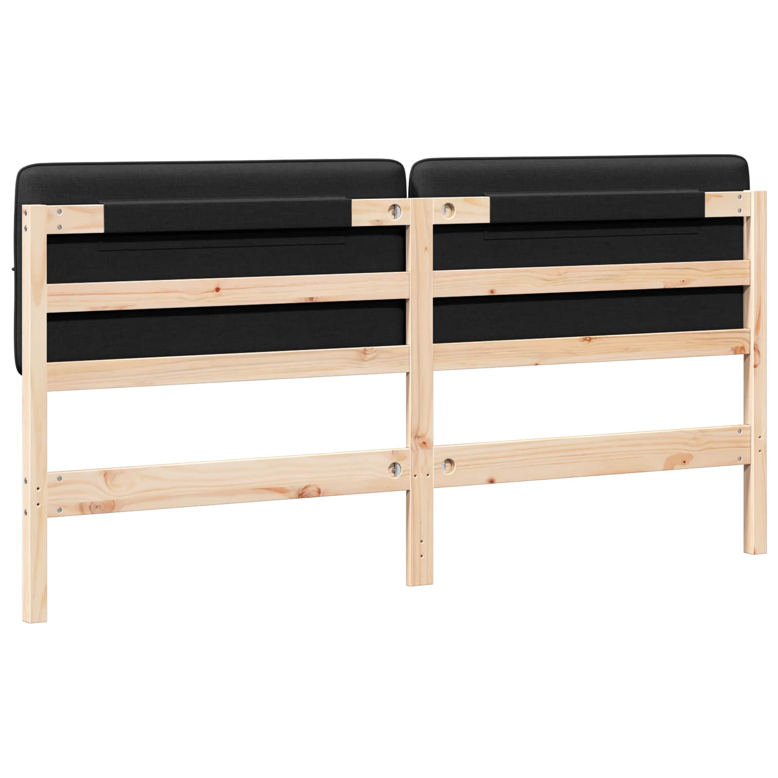 Ταπετσαρισμένο κεφαλάρι με κεφαλάρι Καφέ και Μαύρο 180 cm