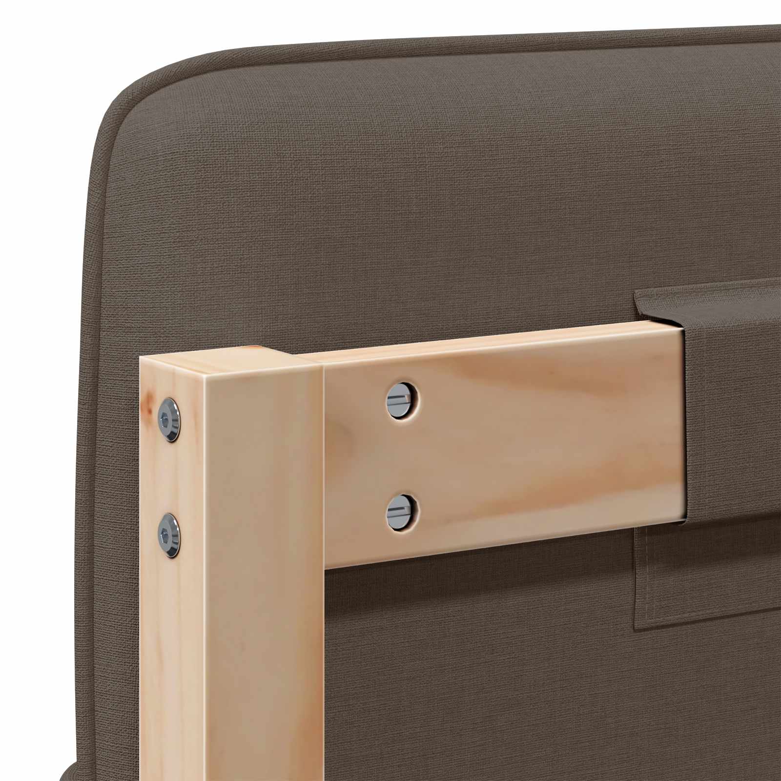 Ταπετσαρισμένο κεφαλάρι με κεφαλάρι Καφέ και Ταπεί 180 cm