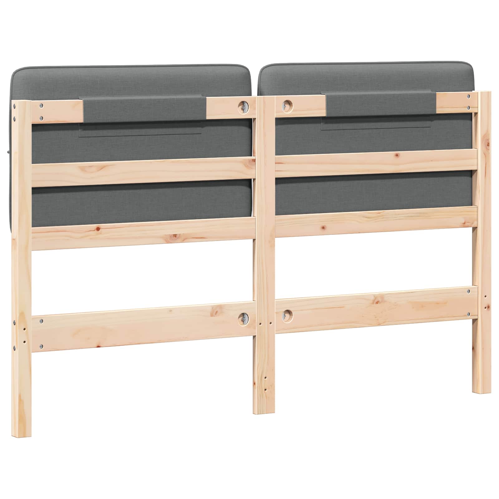 Ταπετσαρισμένο κεφαλάρι Καφέ και Ανοιχτό Γκρι 160 cm