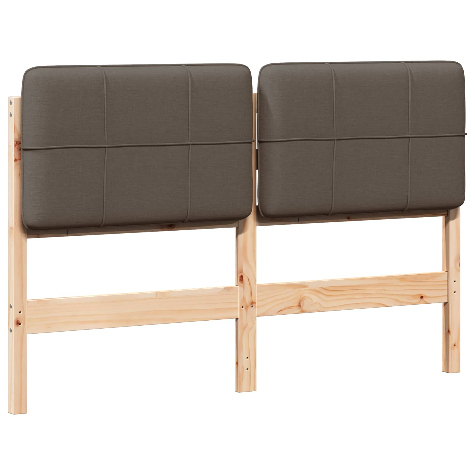 Ταπετσαρισμένο κεφαλάρι με κεφαλάρι Καφέ και Ταπεί 160 cm