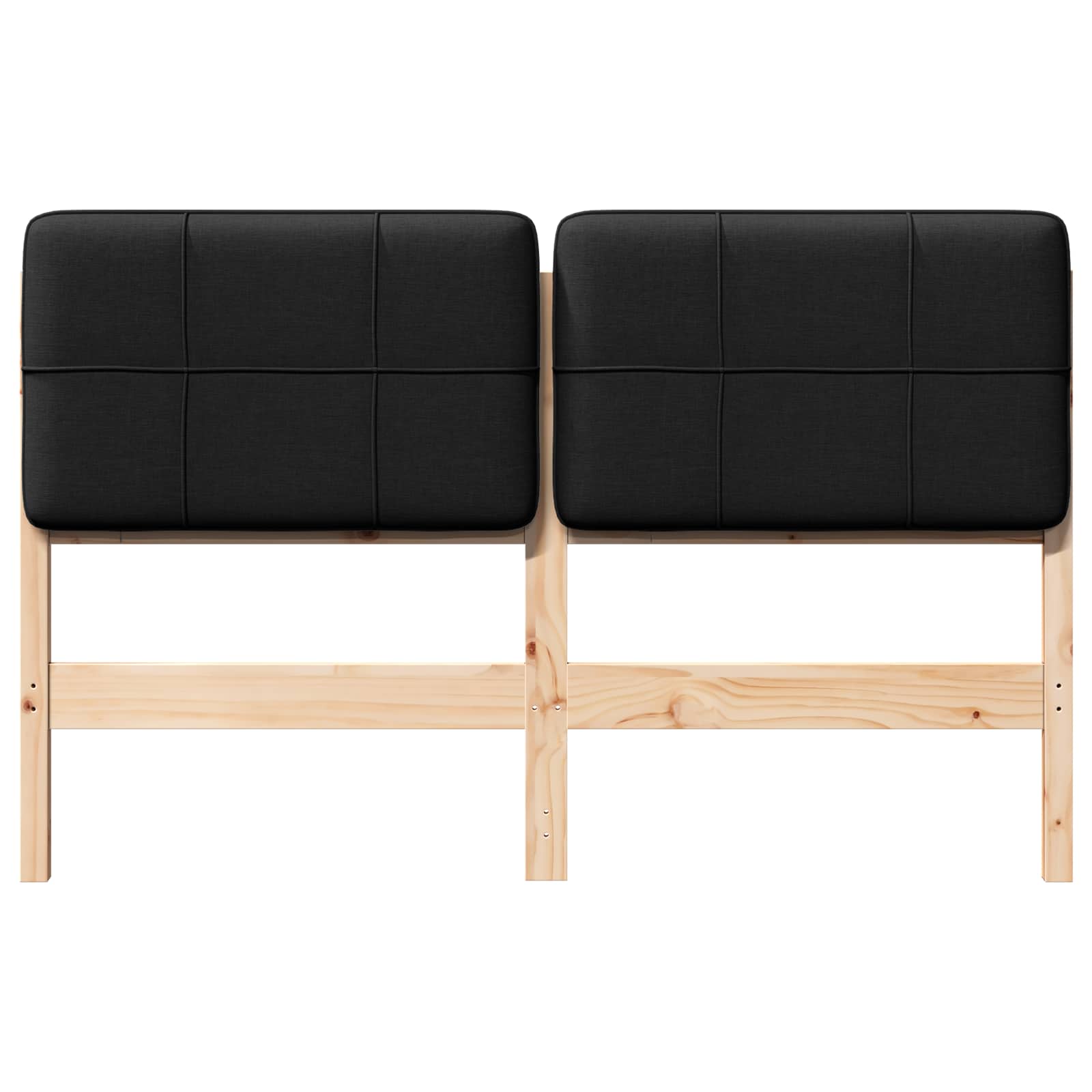 Ταπετσαρισμένο κεφαλάρι με κεφαλάρι Καφέ και Μαύρο 140 cm