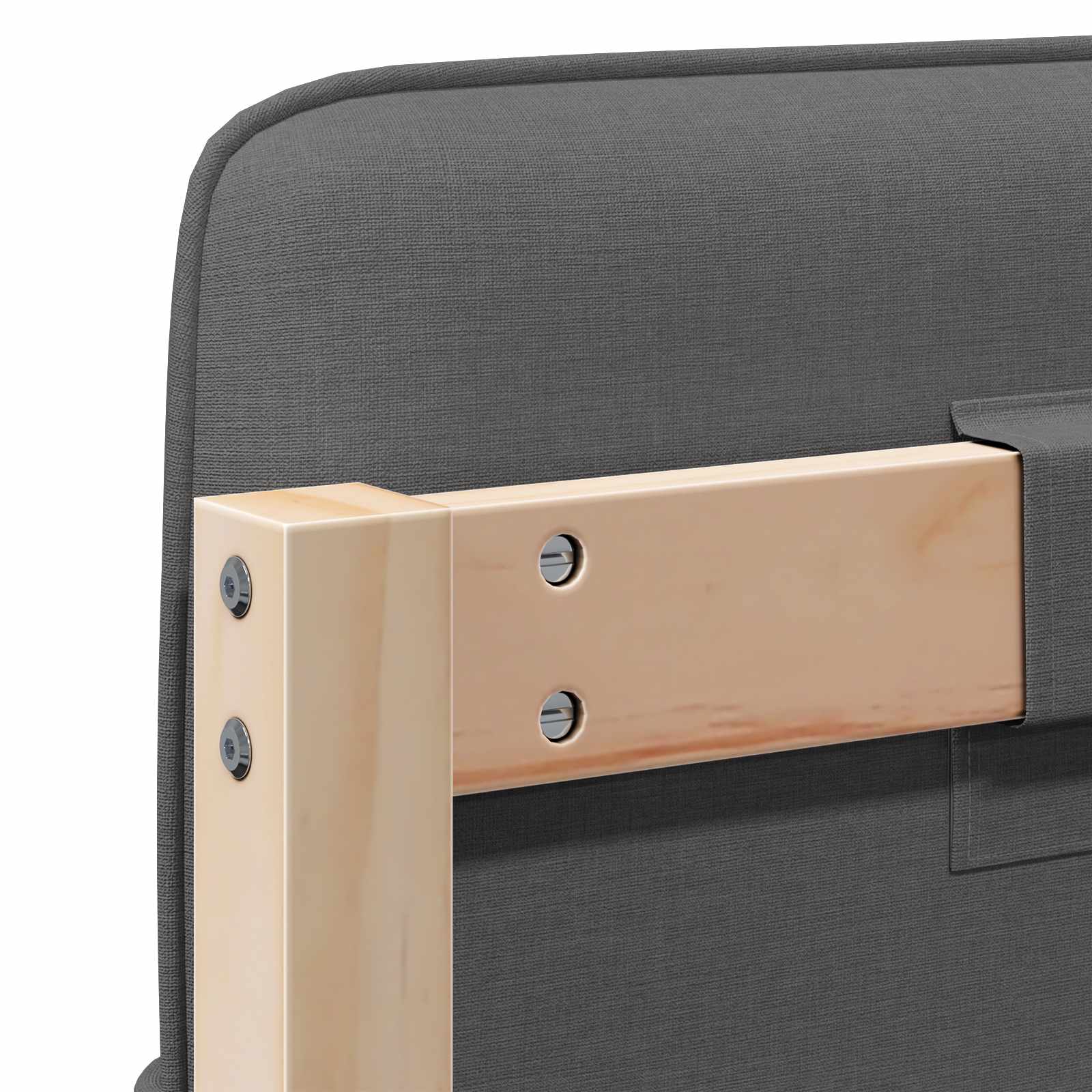 Ταπετσαρισμένο κεφαλάρι Καφέ και Ανοιχτό Γκρι 135 cm