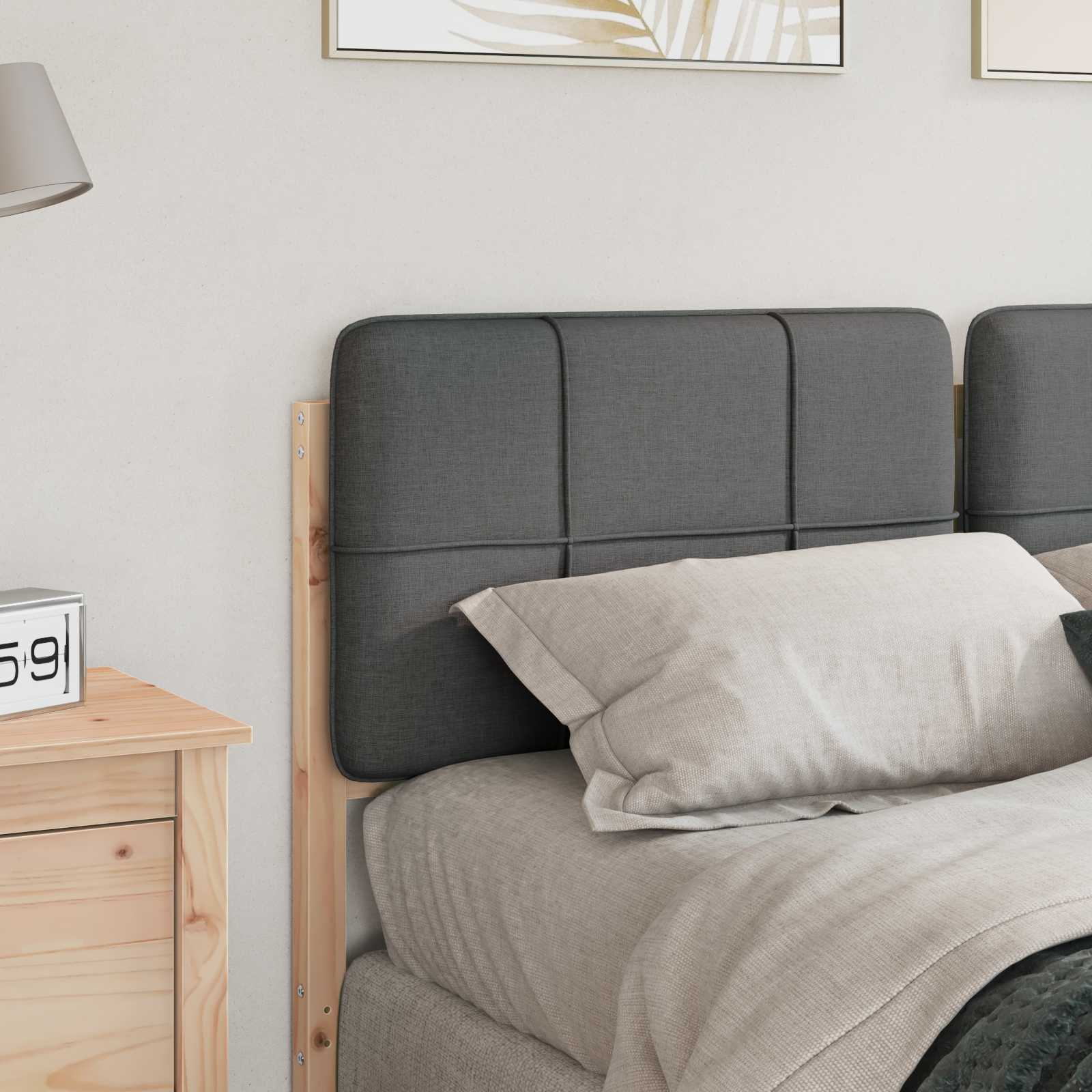 Ταπετσαρισμένο κεφαλάρι Καφέ και Ανοιχτό Γκρι 135 cm