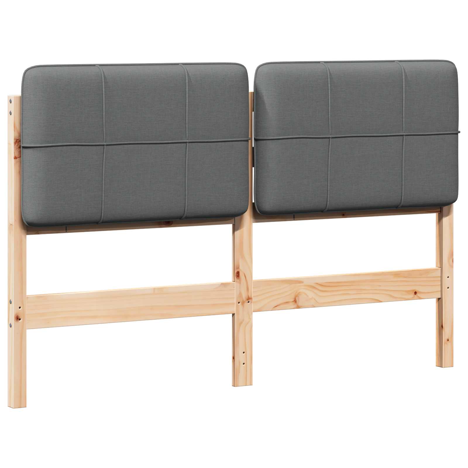 Ταπετσαρισμένο κεφαλάρι Καφέ και Ανοιχτό Γκρι 135 cm