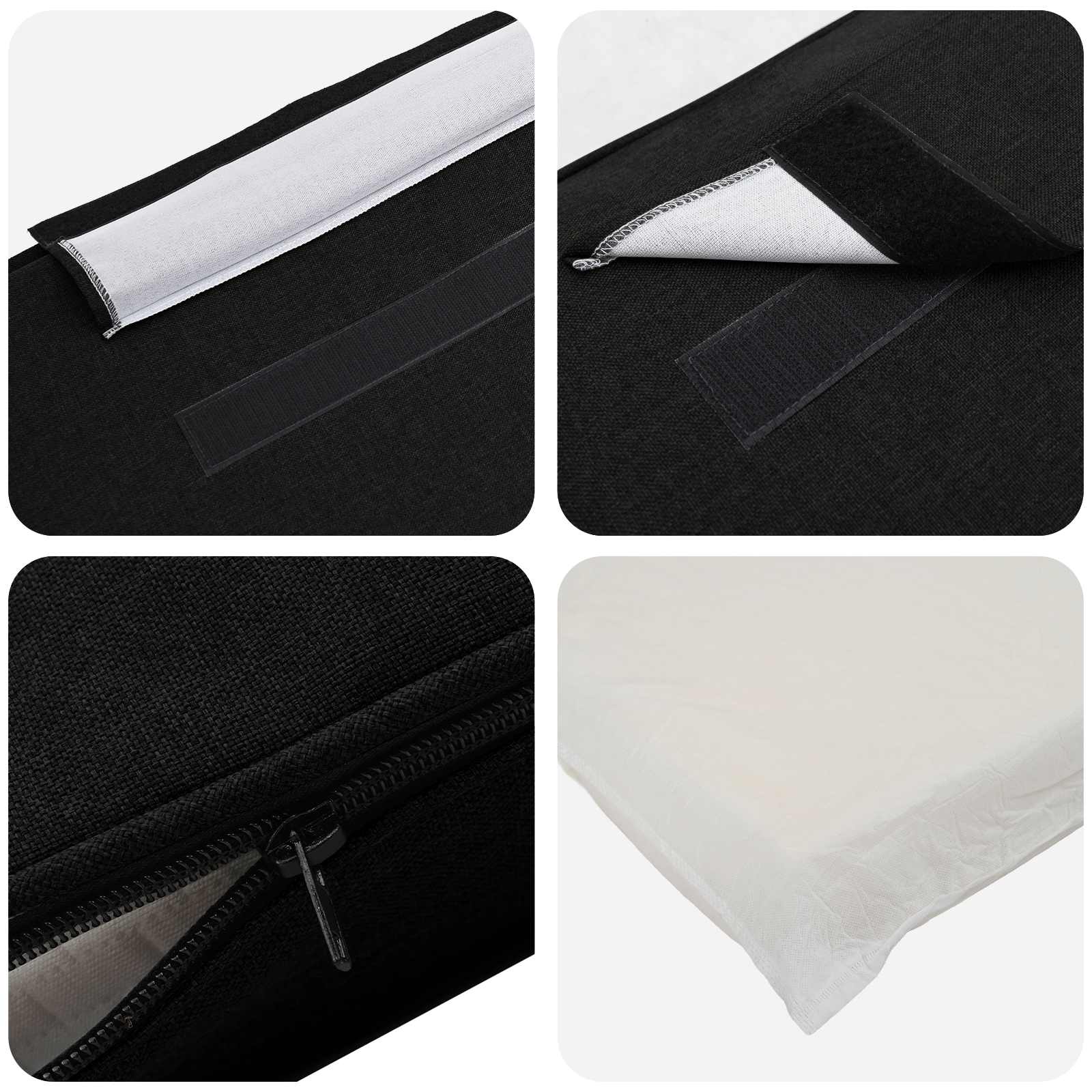 Ταπετσαρισμένο κεφαλάρι με κεφαλάρι Καφέ και Μαύρο 135 cm