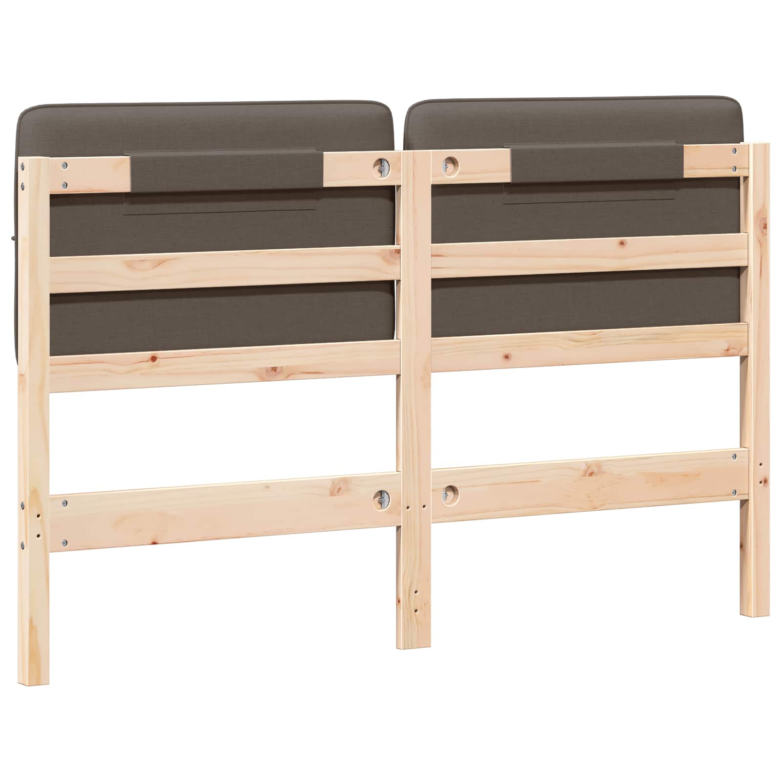 Ταπετσαρισμένο κεφαλάρι με κεφαλάρι Καφέ και Ταπεί 120 cm