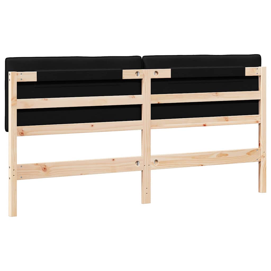 Ταπετσαρισμένο κεφαλάρι με κεφαλάρι Καφέ και Μαύρο 200 cm