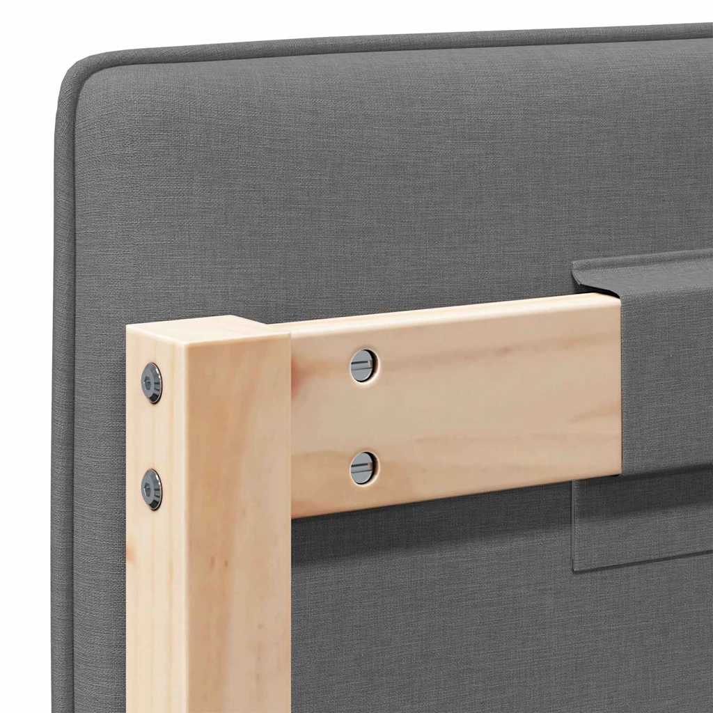 Ταπετσαρισμένο κεφαλάρι Καφέ και Ανοιχτό Γκρι 180 cm