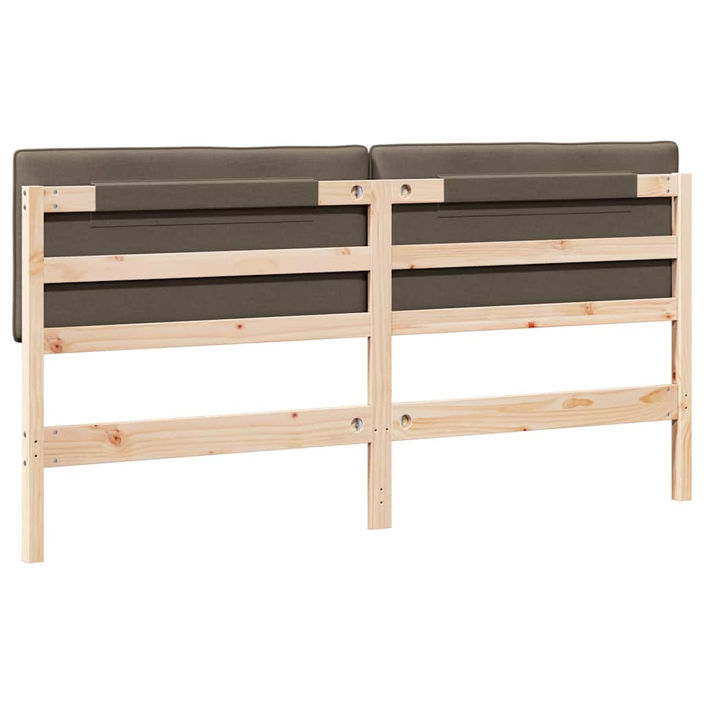 Ταπετσαρισμένο κεφαλάρι με κεφαλάρι Καφέ και Ταπεί 180 cm