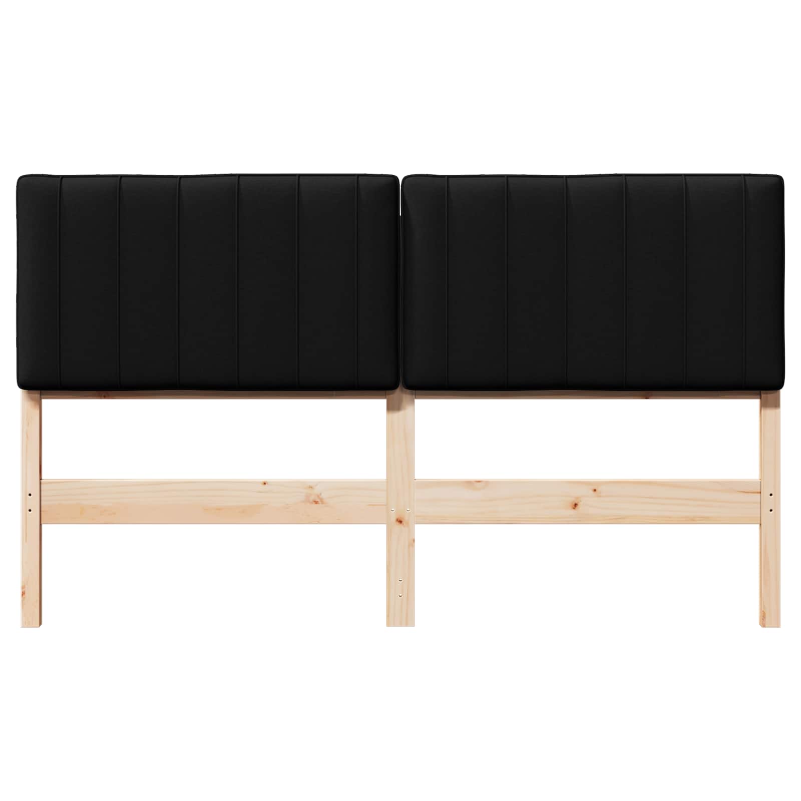 Ταπετσαρισμένο κεφαλάρι με κεφαλάρι Καφέ και Μαύρο 160 cm