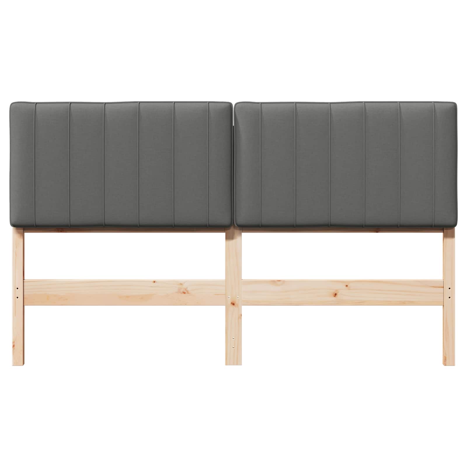 Ταπετσαρισμένο κεφαλάρι Καφέ και Ανοιχτό Γκρι 150 cm