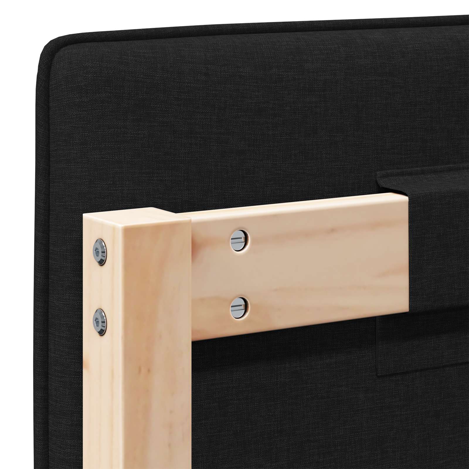 Ταπετσαρισμένο κεφαλάρι με κεφαλάρι Καφέ και Μαύρο 120 cm