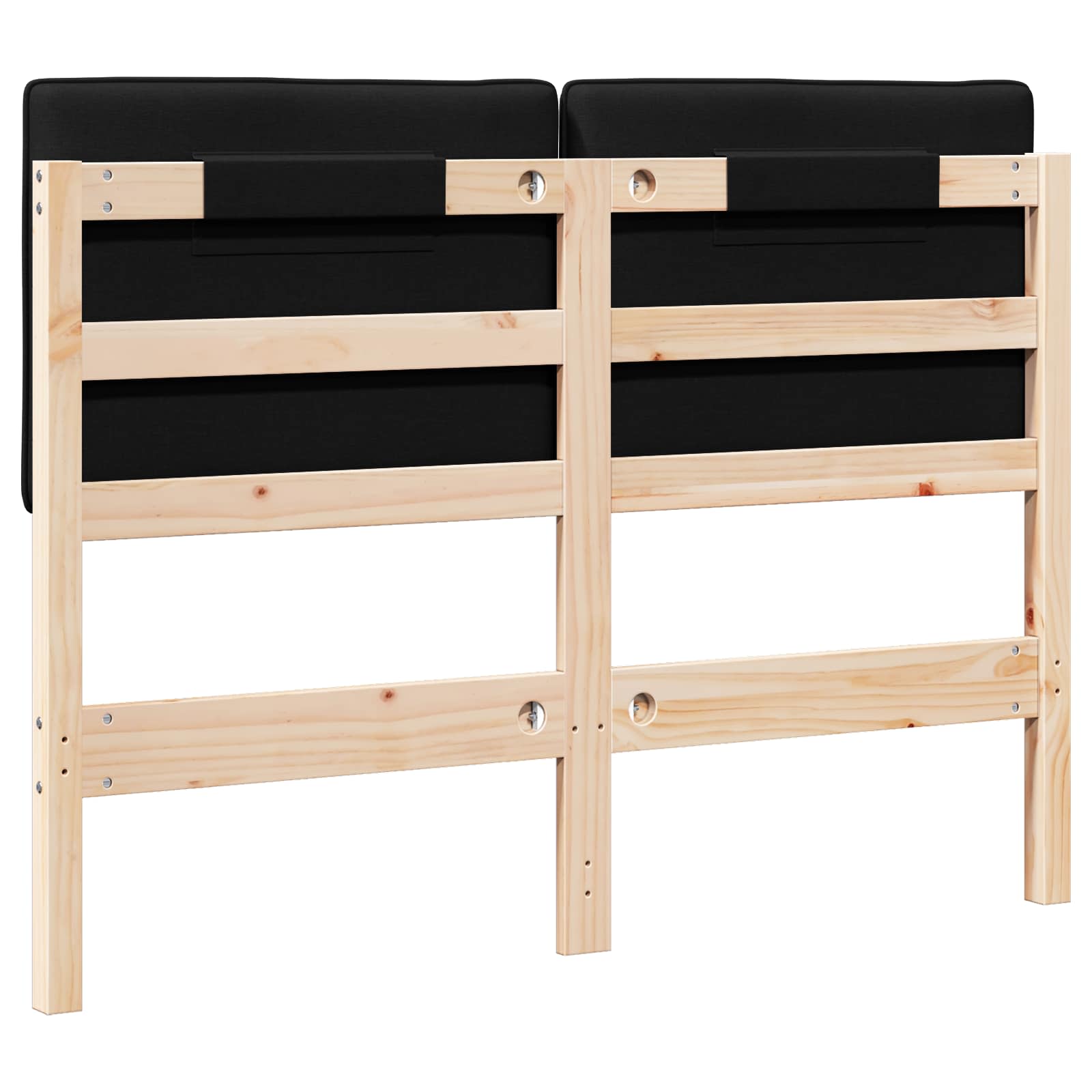 Ταπετσαρισμένο κεφαλάρι με κεφαλάρι Καφέ και Μαύρο 120 cm