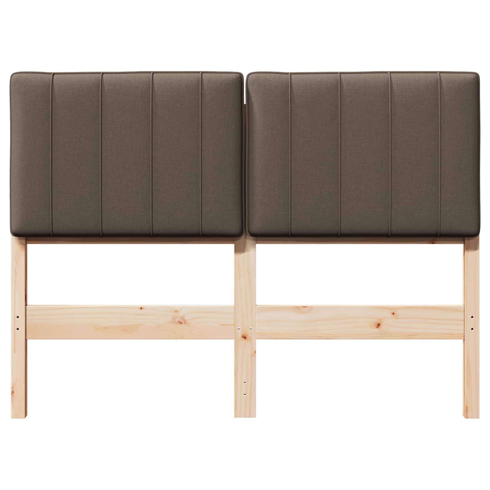 Ταπετσαρισμένο κεφαλάρι με κεφαλάρι Καφέ και Ταπεί 120 cm