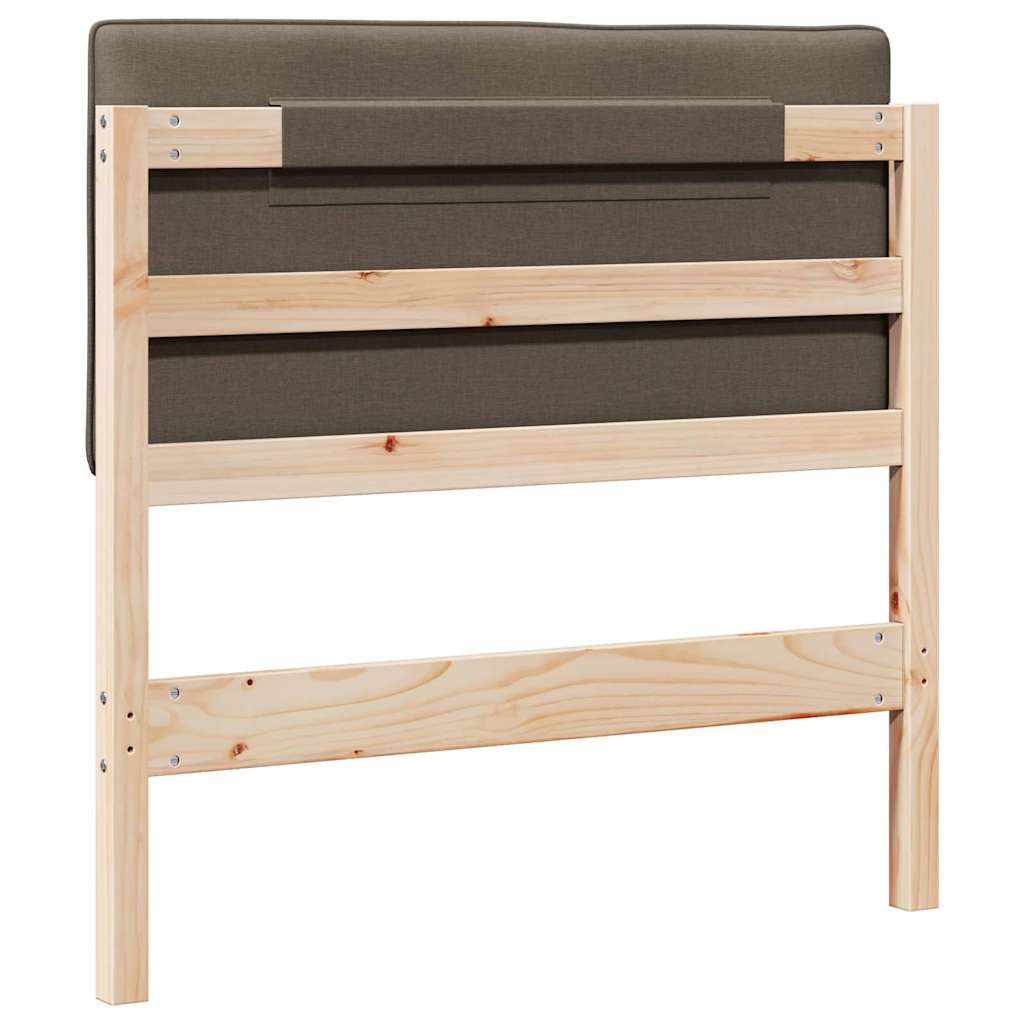 Ταπετσαρισμένο κεφαλάρι με κεφαλάρι Καφέ και Ταπεί 80 cm