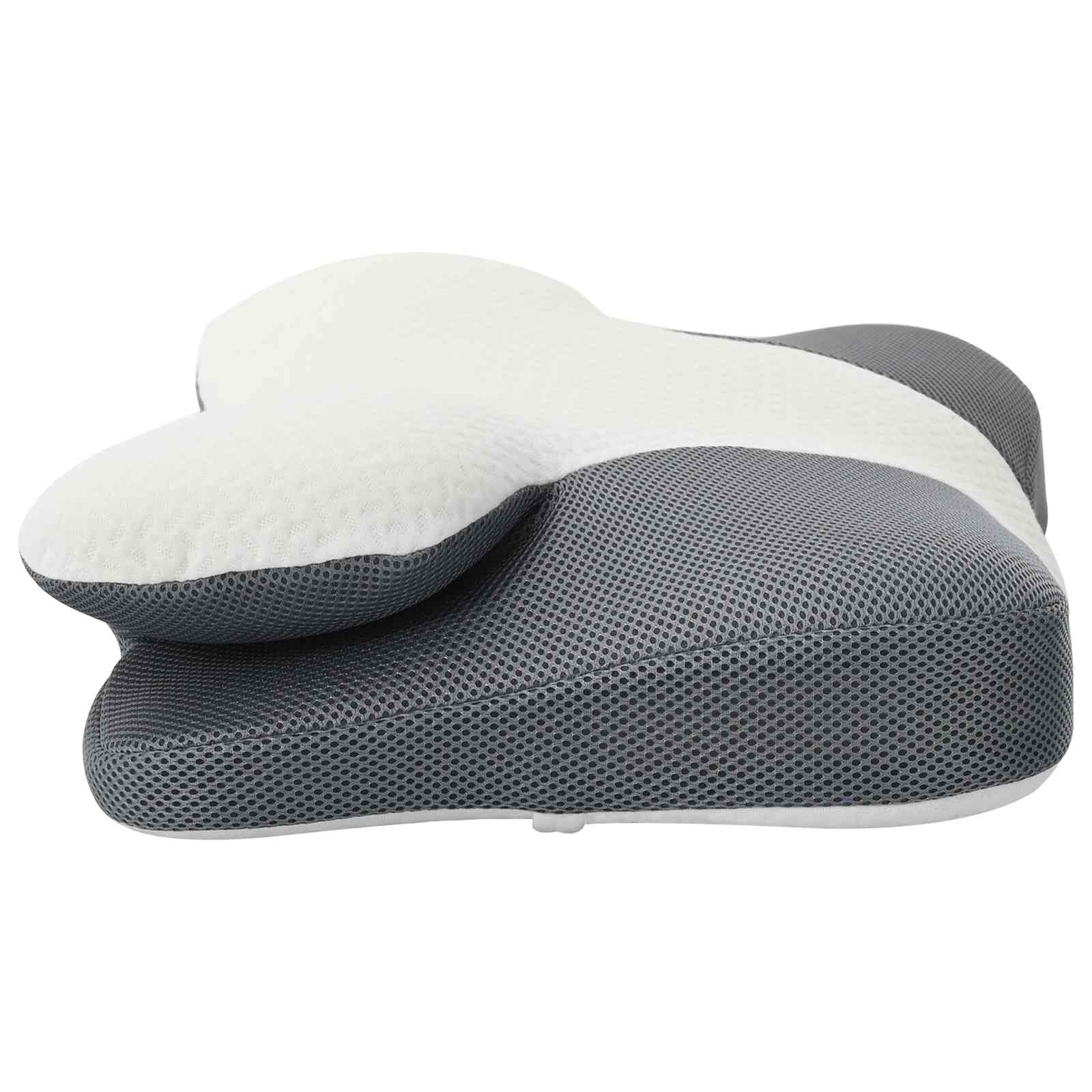 Μαξιλάρι λαιμού Μονόχρωμο Λευκός 57 x 36 x 13 εκ Αφρός Μνήμης - Pakobazaar