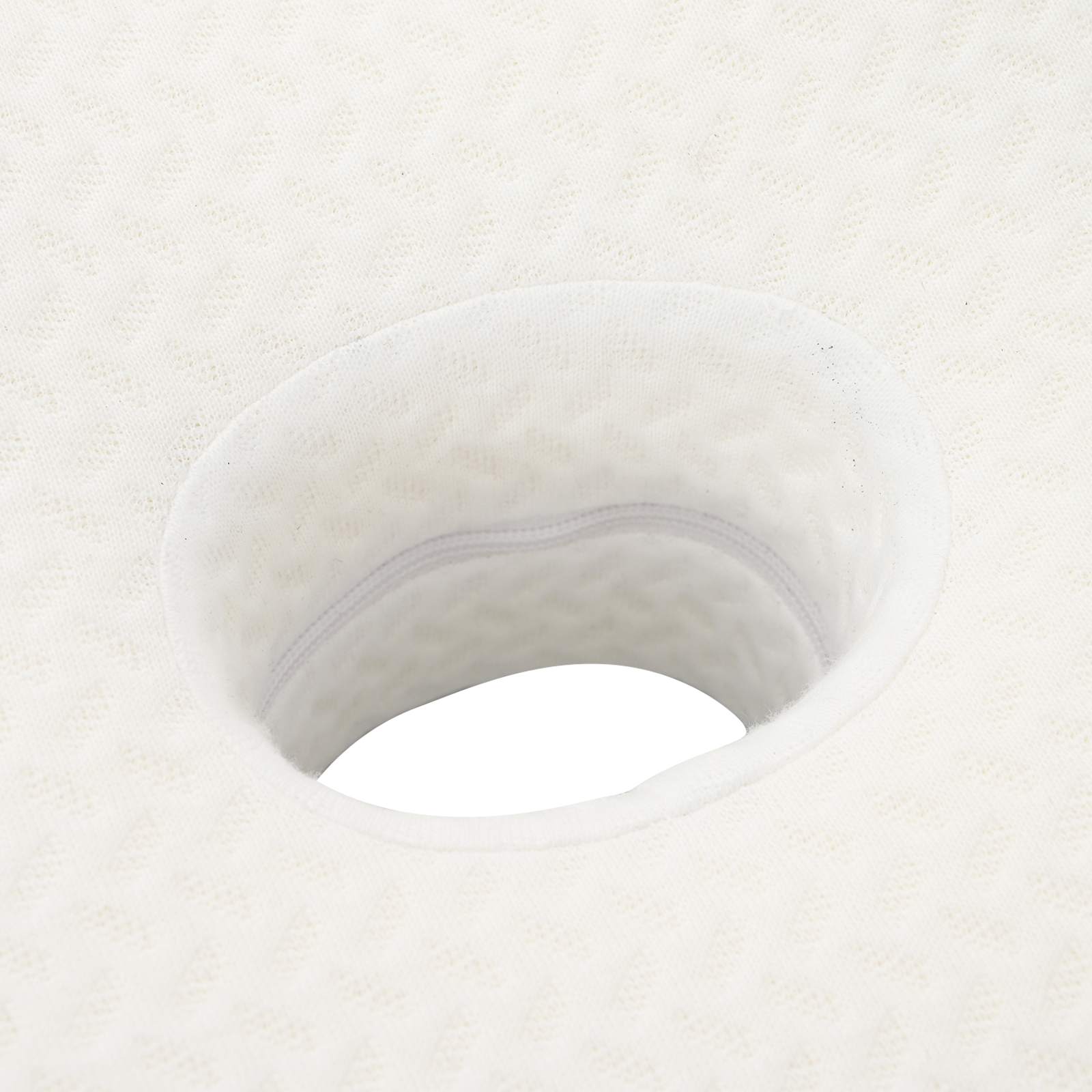 Μαξιλάρι λαιμού Μονόχρωμο Λευκός 58 x 37,5 x 12 εκ Αφρός Μνήμης - Pakobazaar