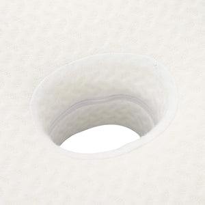 Μαξιλάρι λαιμού Μονόχρωμο Λευκός 58 x 37,5 x 12 εκ Αφρός Μνήμης - Pakobazaar
