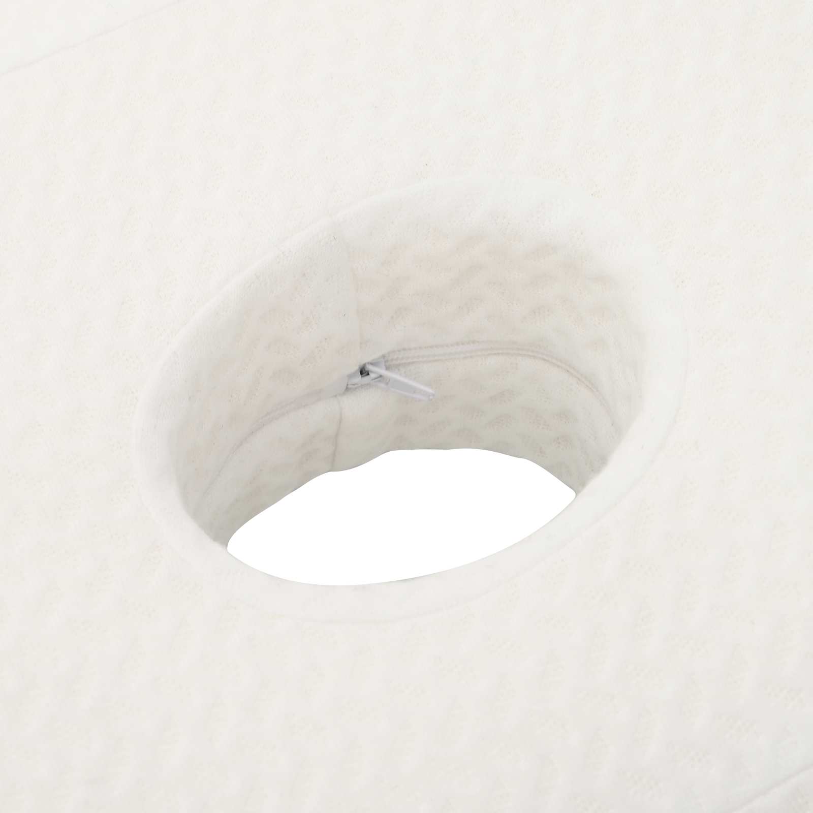 Μαξιλάρι λαιμού Μονόχρωμο Λευκός 53 x 35 x 11 εκ. Αφρός Μνήμης - Pakobazaar