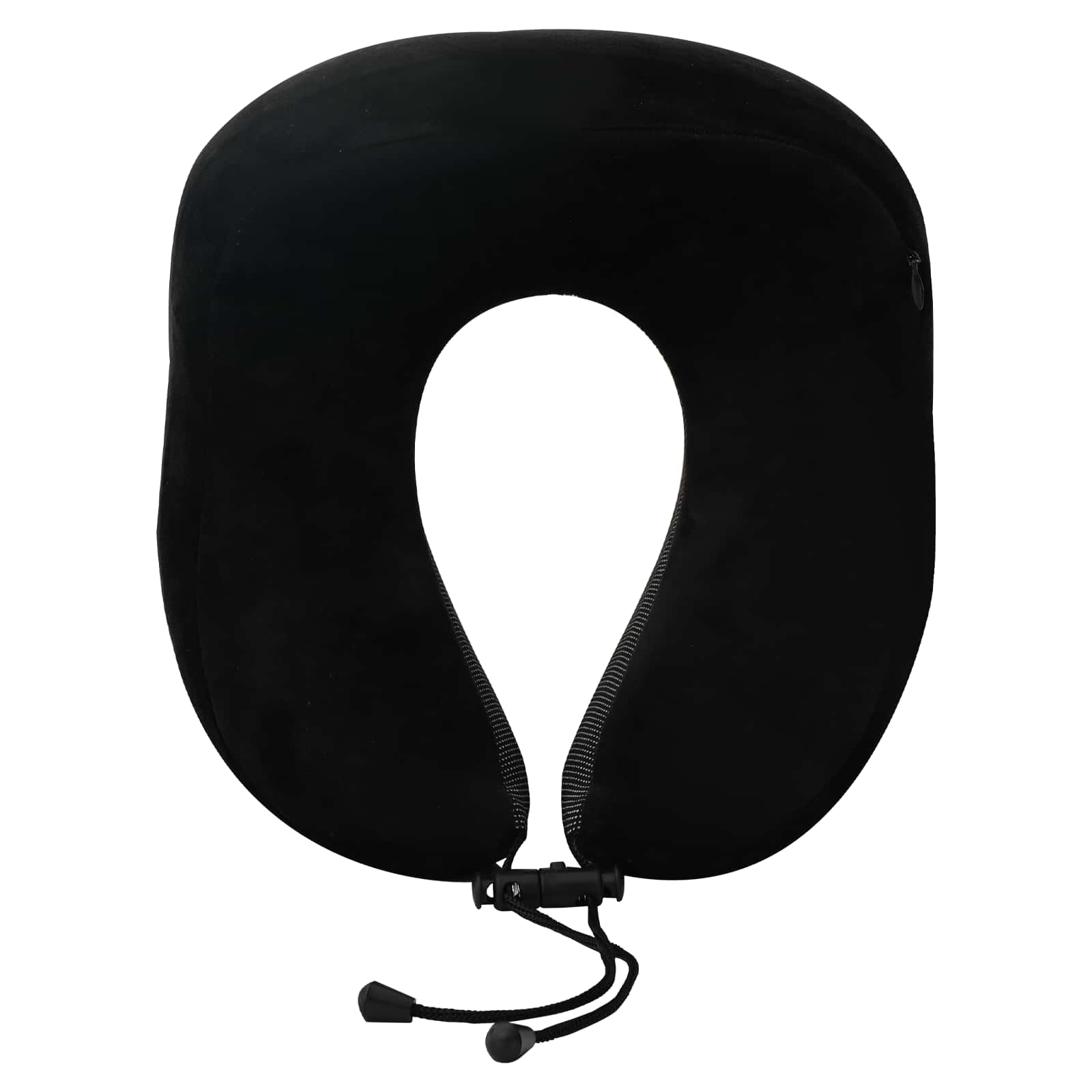 Ταξιδιωτικό Μαξιλάρι Λαιμού Μαύρο 27 x 26 x 14 εκ Αφρός Μνήμης - Pakobazaar