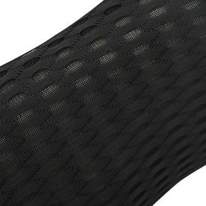 Μαξιλάρι Πλάτης Μονόχρωμο Μαύρο 46 x 24 x 11 εκ Αφρός Μνήμης - Pakobazaar