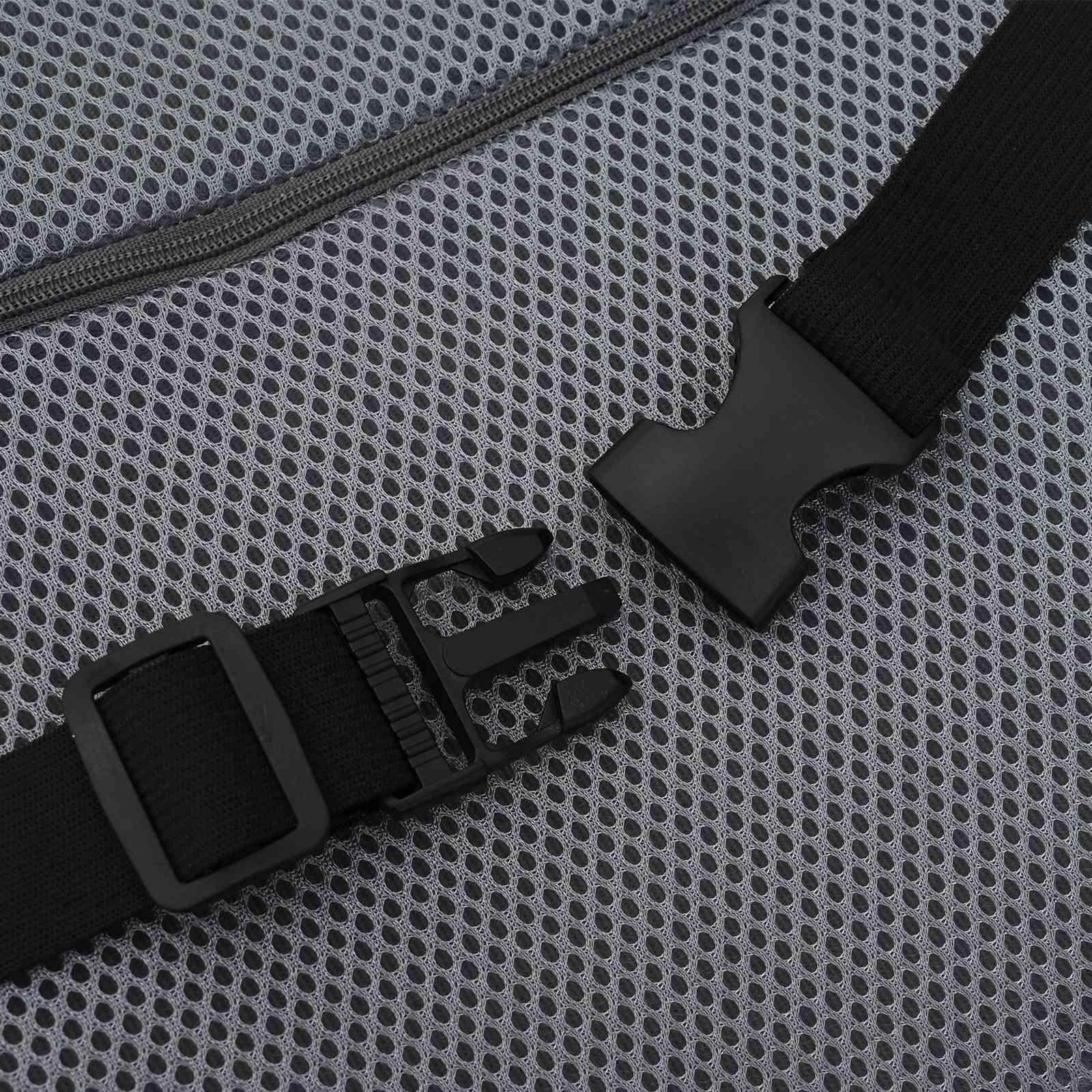 Μαξιλάρι Πλάτης Μονόχρωμο Γκρι 36 x 30 x 12 εκ. Αφρός Μνήμης - Pakobazaar