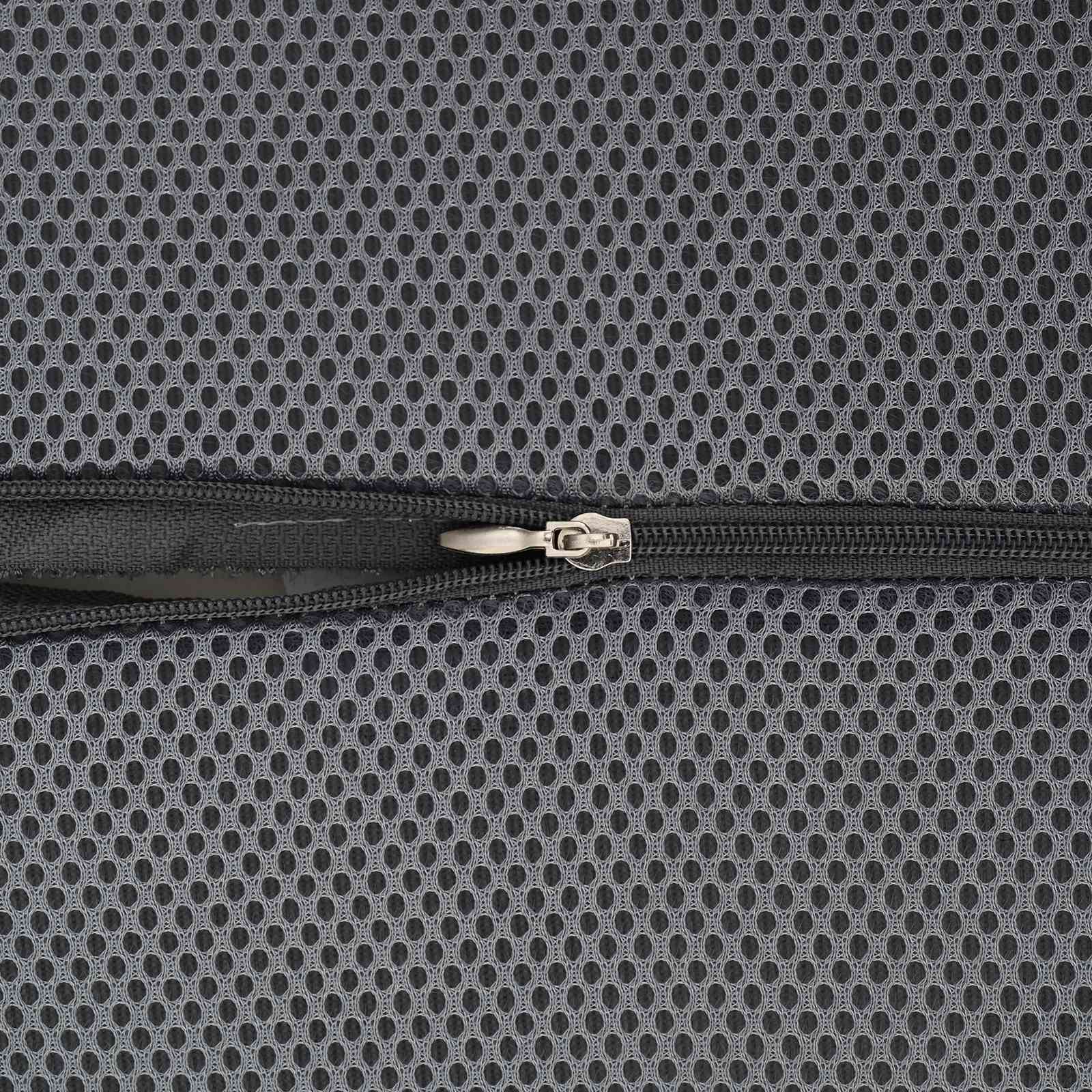 Μαξιλάρι Πλάτης Μονόχρωμο Γκρι 36 x 30 x 12 εκ. Αφρός Μνήμης - Pakobazaar