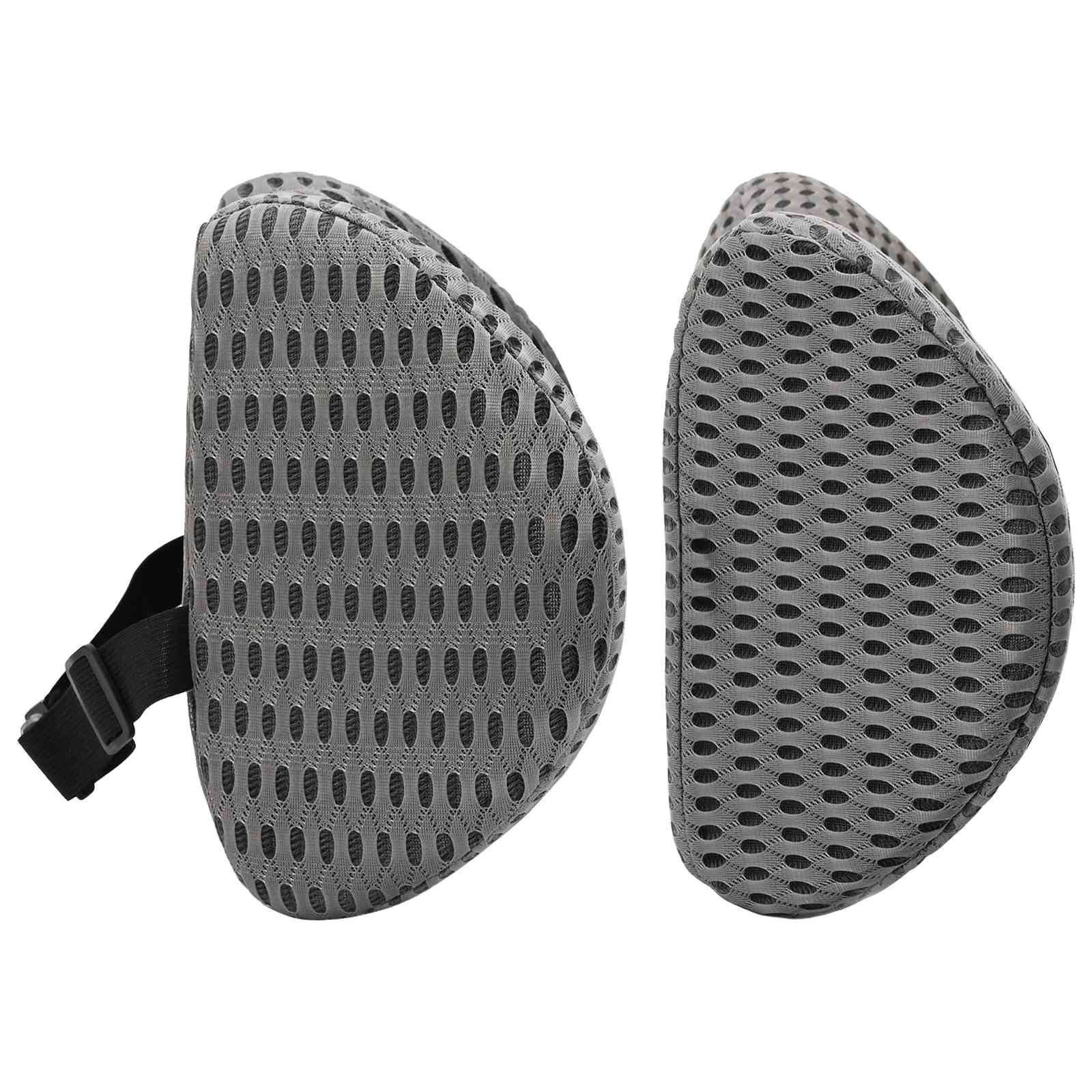 Σετ Μαξιλαριών Μονόχρωμο Ρυθμιζόμενος 2 pcs Γκρι Αφρός Μνήμης - Pakobazaar