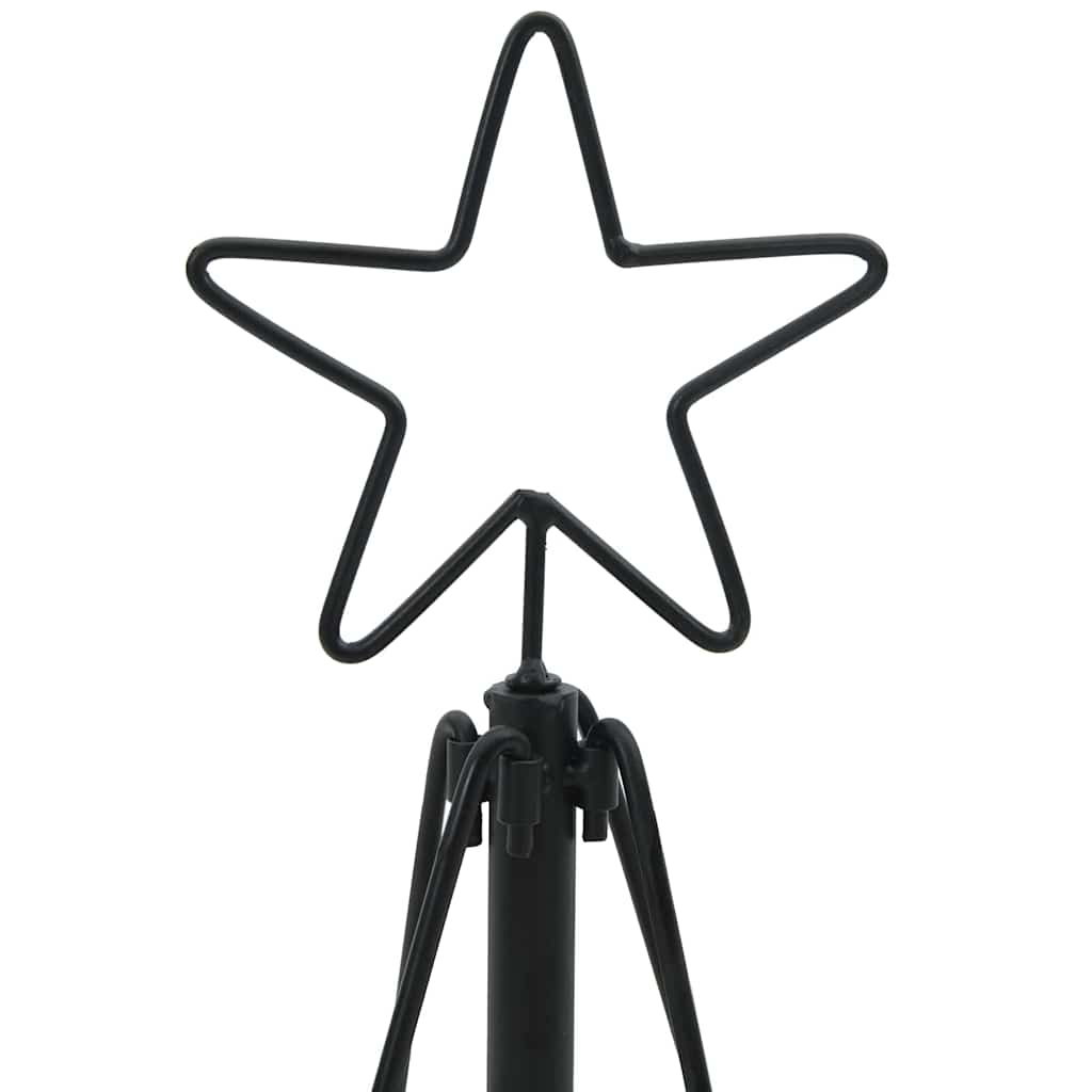 Χριστουγεννιάτικο Δέντρο Κώνος με βάση Μαύρο 126 cm Ατσάλι - Pakobazaar