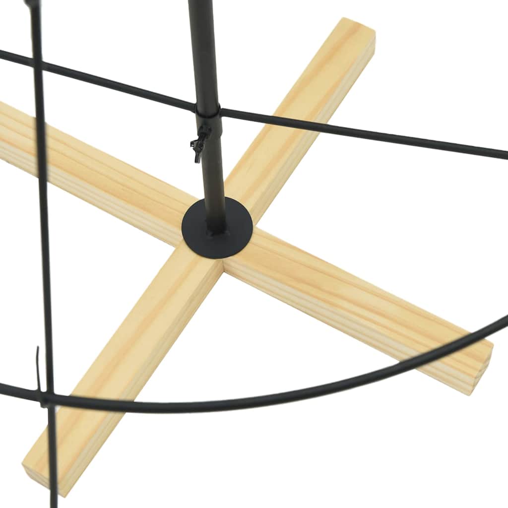 Χριστουγεννιάτικο Δέντρο Κώνος με βάση Μαύρο 154 cm Ατσάλι - Pakobazaar