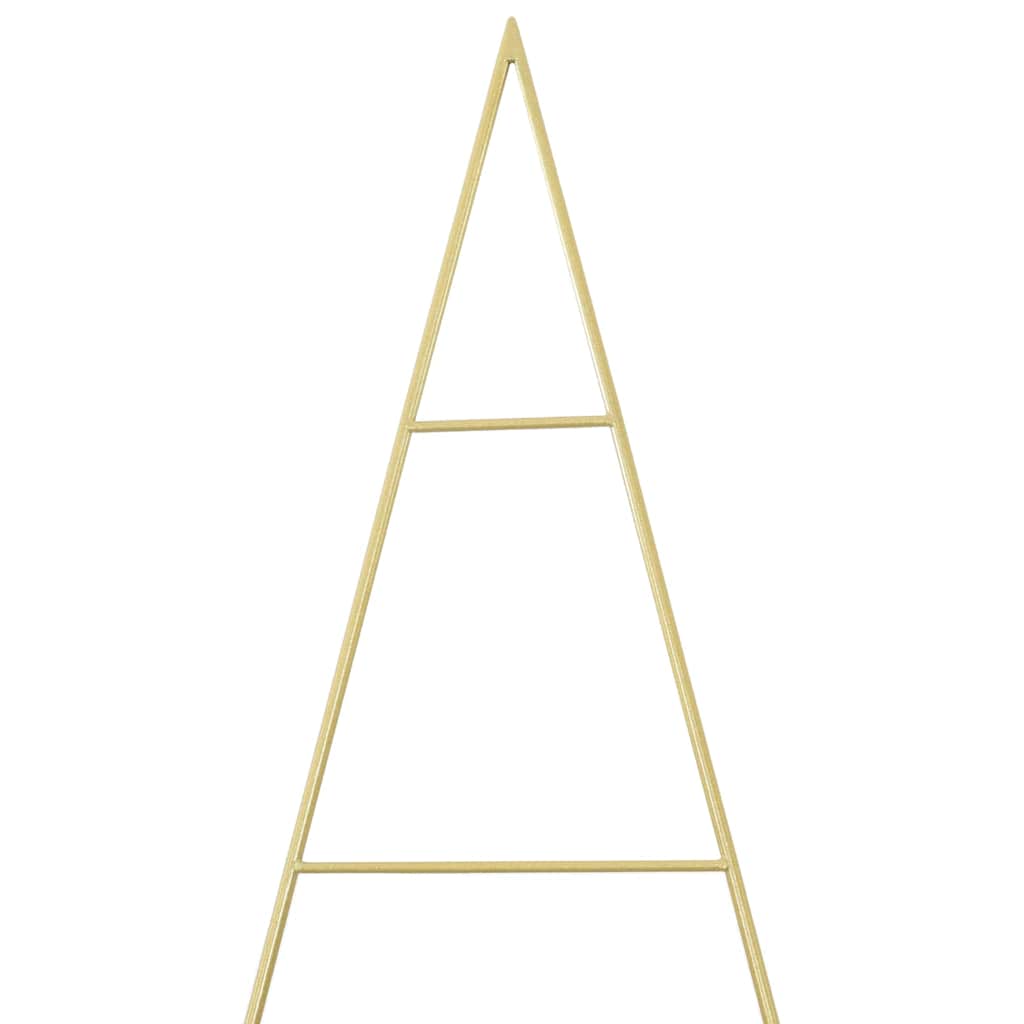 Μεταλλικό χριστουγεννιάτικο δέντρο με βάση Χρυσό 211 εκ - Pakobazaar