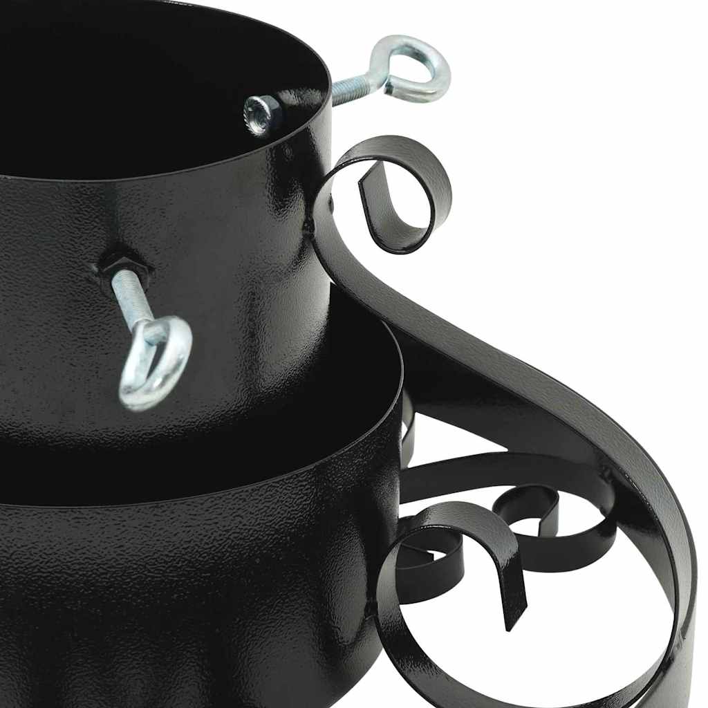 Βάση Χριστουγεννιάτικου Δέντρου Μαύρο 40 x 40 x 21 εκ Ατσάλι