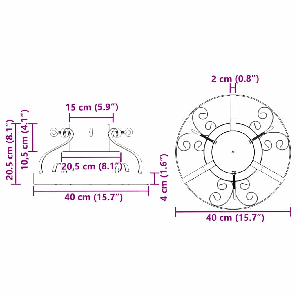 Βάση Χριστουγεννιάτικου Δέντρου Αντίκ λιθίνετο