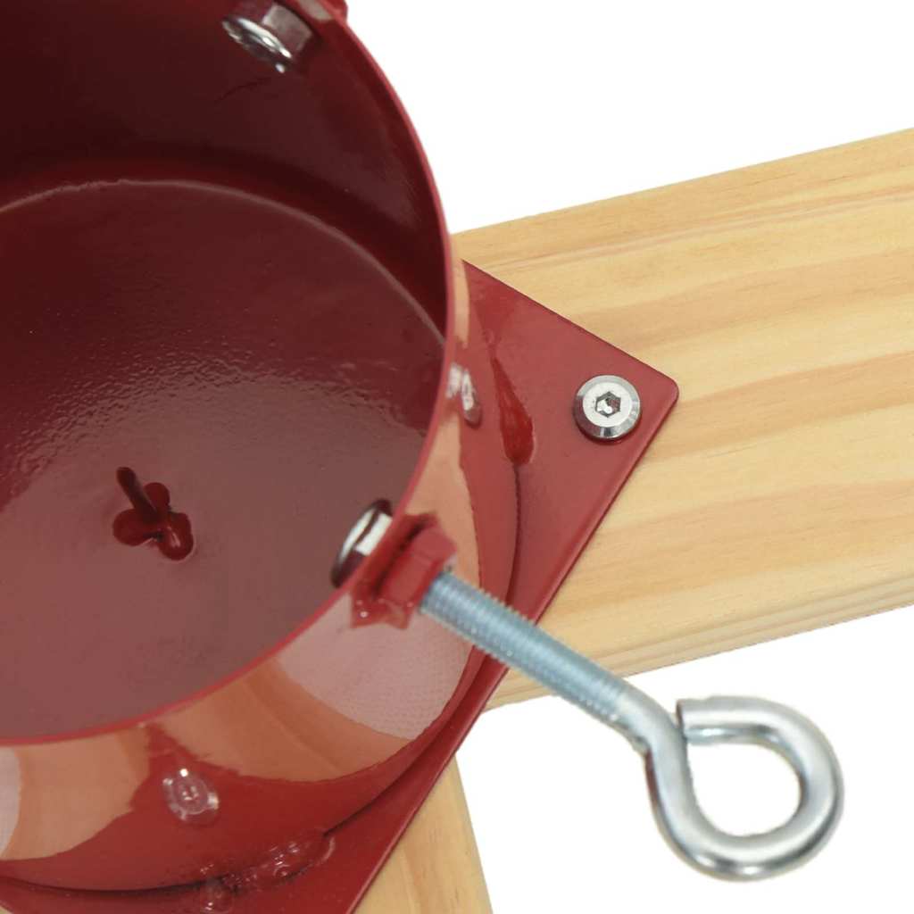 Βάση Χριστουγεννιάτικου Δέντρου 1.73 Κόκκινο 50 x 50 x 16 cm