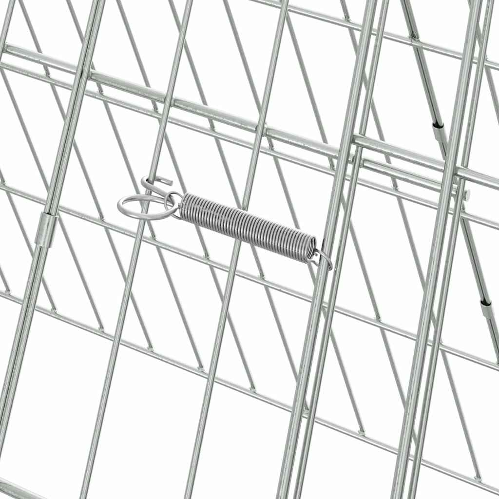 Κλουβί για κότες Ασημί 110 x 55 x 55 εκ. Επικαλυμμένος Χάλυβας