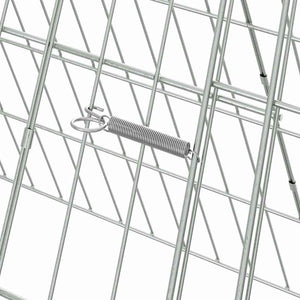 Κλουβί για κότες Ασημί 110 x 55 x 55 εκ. Γαλβανισμένος Χάλυβας
