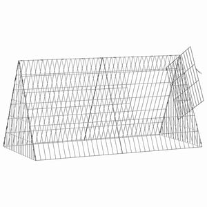 Κλουβί για κότες Ασημί 110 x 55 x 55 εκ. Γαλβανισμένος Χάλυβας
